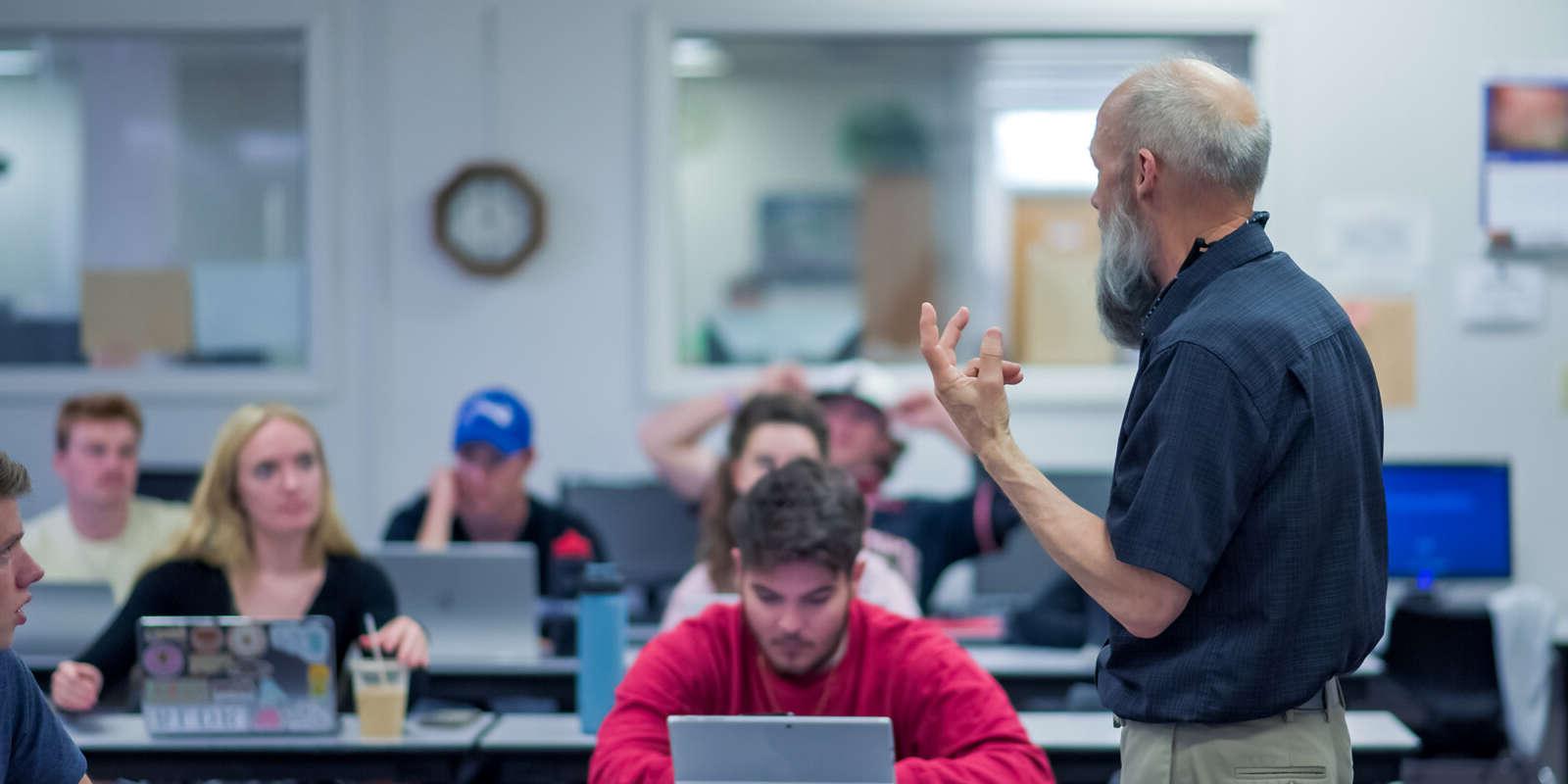 Dr. Nick teaching a class